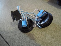 A pair of Aihua crossover capacitor junction boxes