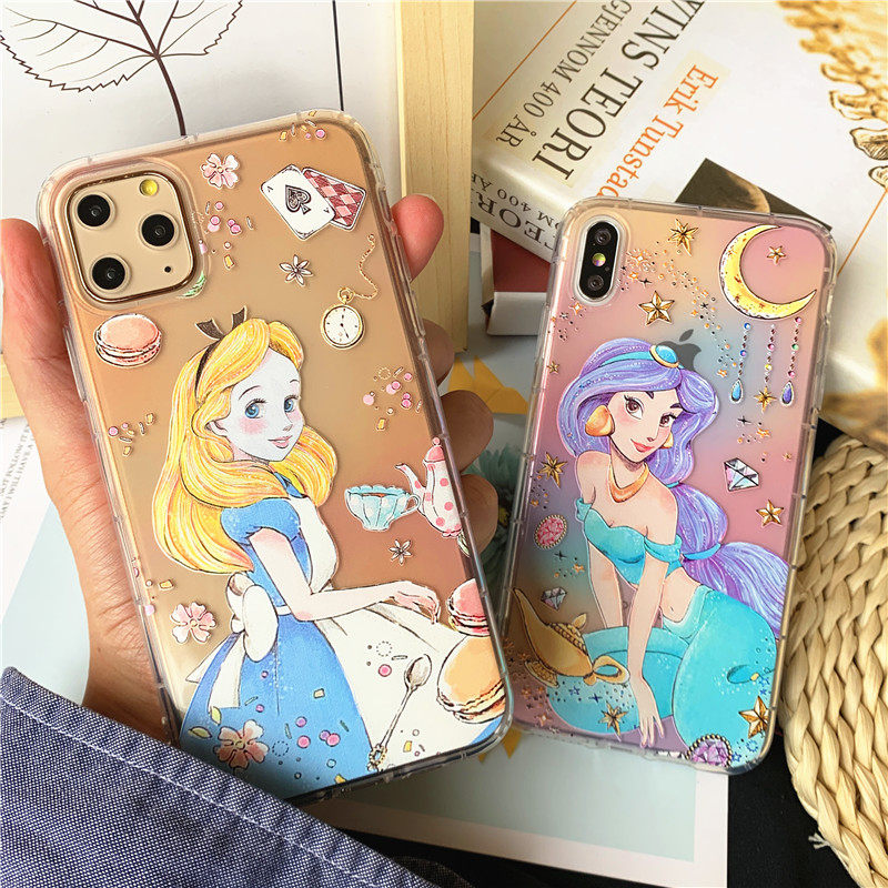 Relief cartoon iphone13 12 11Pro Xs max mobile phone protective shell Apple XR 7 8plus protective sleeve