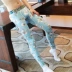 Quần dài nam Qiuku Quần cotton mỏng Quần ấm thời trang Hàn Quốc Doodle In Eo thấp Sexy Quần legging nam quần giữ nhiệt nam đá bóng Quần nóng lên