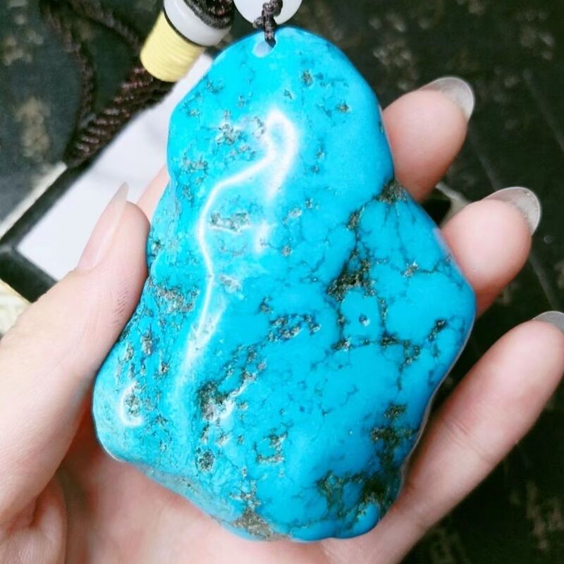High-Quality Porcelain Blue Old Turquoise Free-Form Hand-Held Ornament, Imitation Turquoise Non-Natural Jade Hand-Held Ornament, Craft Item for Handling and Appreciation High-Quality Porcelain Blue Old Turquoise Free-Form Hand-Held Ornament, Imitation Turquoise Non-Natural Jade Hand-Held Ornament, Craft Item for Handling and Appreciation