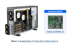 Сервер 超微7048gr-tr深度学习科学计算4路gpu塔式工作站服务器 2080ti