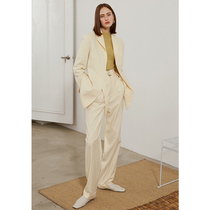  roselingling Niang man wind wide shoulder profile imported material suit pants jacket autumn suit