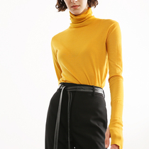  RoseLingLing60 Australian 100% Merino wool pile collar pure cardigan womens bottoming sweater