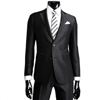 Bộ đồ vest nam chú rể Váy cưới thanh niên mỏng Hàn Quốc màu đen bóng cưới tổ chức bộ đồ nóng vest nam hàn quốc