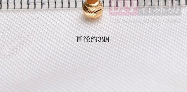 Chủ đề vàng 18k hạt nhỏ vàng hạt lỏng vòng tay vòng cổ vòng chân vòng DIY trang sức phụ kiện mô hình mặt trăng hạt nhỏ vàng - Vòng chân lắc chân vàng trắng