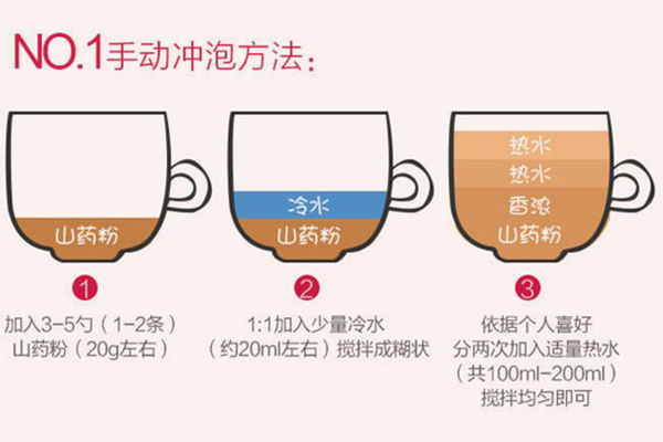 铁棍山药粉冲泡方法1