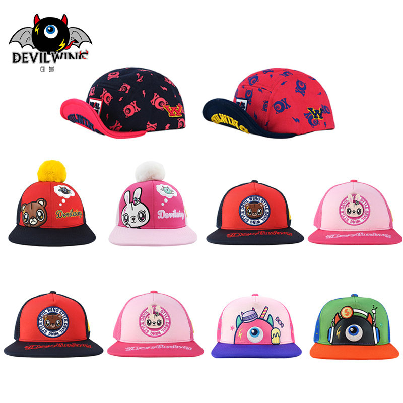 Korean DevilWing Little Devil Children's Hat Sunshade Baseball Cap Tide Men's cap Women's Travel Leisure Hat
