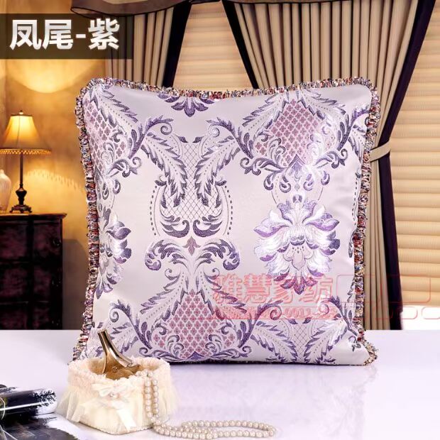 Giá cực thấp Châu Âu ren jacquard sofa đệm gối tựa lưng gối với lõi nhỏ lớn 55 nổi đệm cửa sổ đệm chăn gối văn phòng 2 trong 1