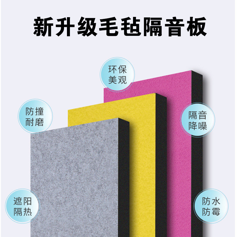 Sound insulation wall stickers sound insulation board wall noise reduction self-adhesive sound insulation cotton indoor sound insulation artifact bedroom home wall decoration