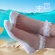 Vớ lụa ngắn nữ chống móc siêu mỏng trong suốt bằng thủy tinh pha lê lụa cotton chất đống đống lưới đánh cá mùa hè quần tất nữ trong suốt