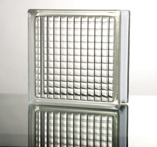 Jinghua brand glass brick hollow brick partition porch 1980 white parallel pattern discount hot sale