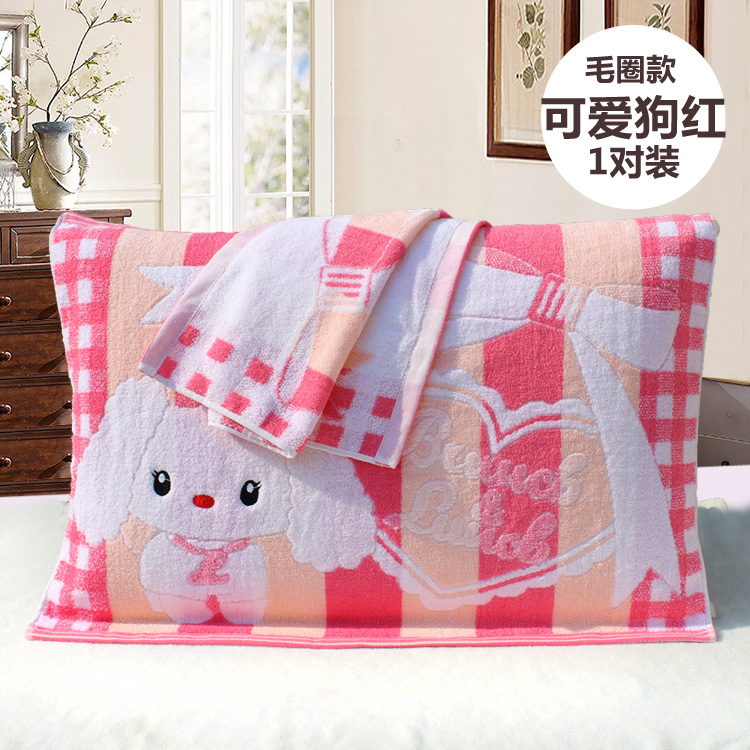 Jie Liya gối đôi bông dày bông mềm đôi lớn người lớn đám cưới cao cấp đích thực bốn mùa gối khăn khăn choàng gối