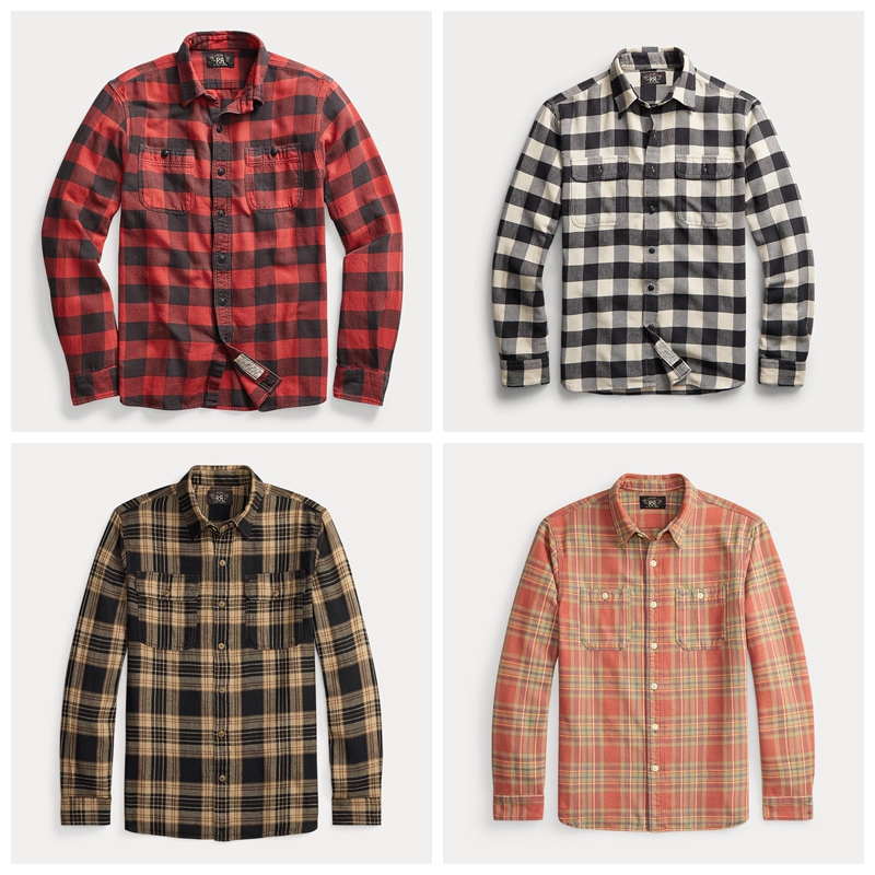 Rrl Rrl Plaid Twill Workshirt Vintage Red and Black Checkered Washed and Distressed Work Shirt Rrl Rrl Plaid Twill Workshirt Vintage Red and Black Checkered Washed and Distressed Work Shirt