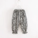 Quần chống muỗi nở quần ngủ quần cotton nhân tạo mỏng quần đi biển đi biển cho bé mùa hè quần cotton dài - Quần quần baggi bé gái
