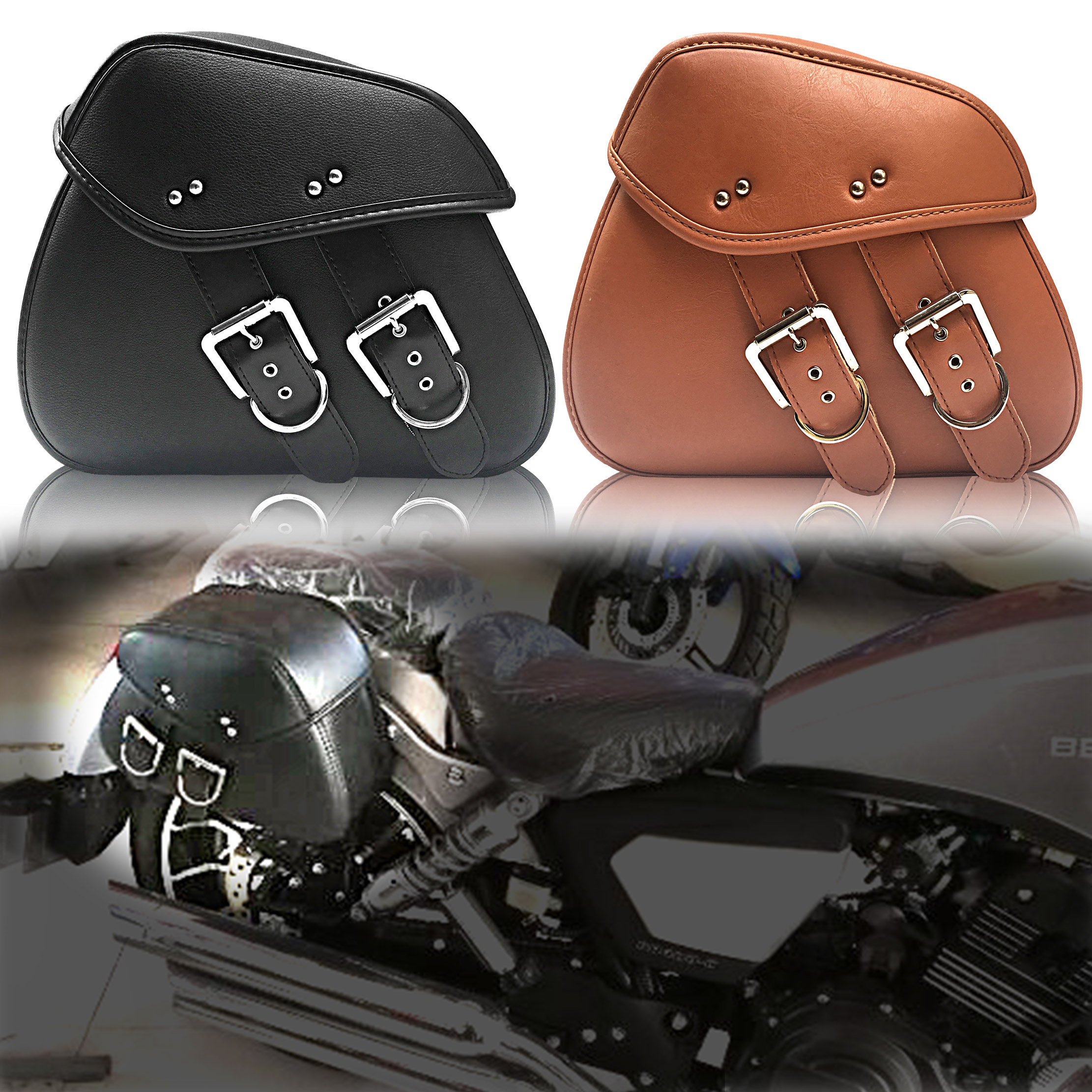 Motorcycle Hanging Bag Harei Cruising Taiko Bike Retro Locomotive 190 Retrofit Side Bag side Box Saddle Bag-Taobao