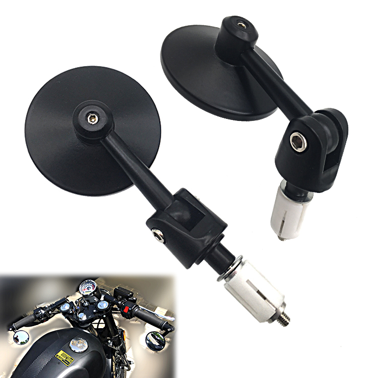 Aluminum alloy is a motorcycle locomotive modified retro folding handlebar mirror handle rearview mirror reversing mirror reflector