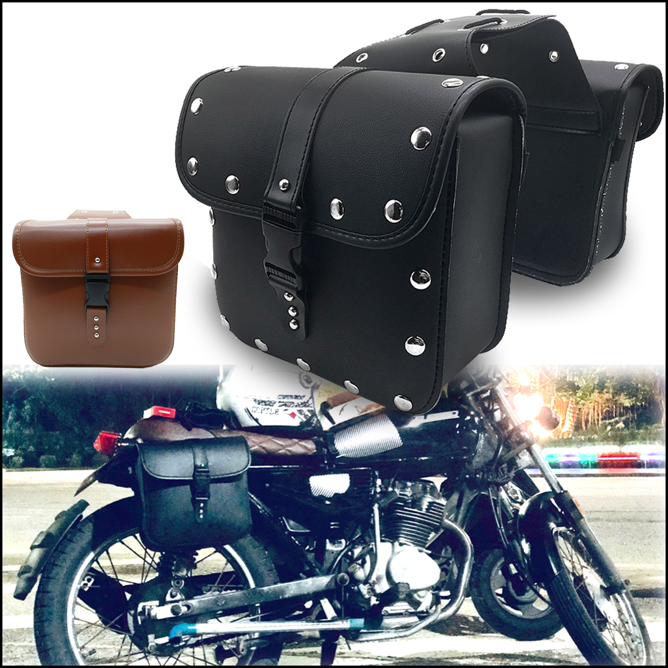 Motorcycle side bag hanging bag Harley cruise prince car electric car modified rebel CM300 saddle bag universal