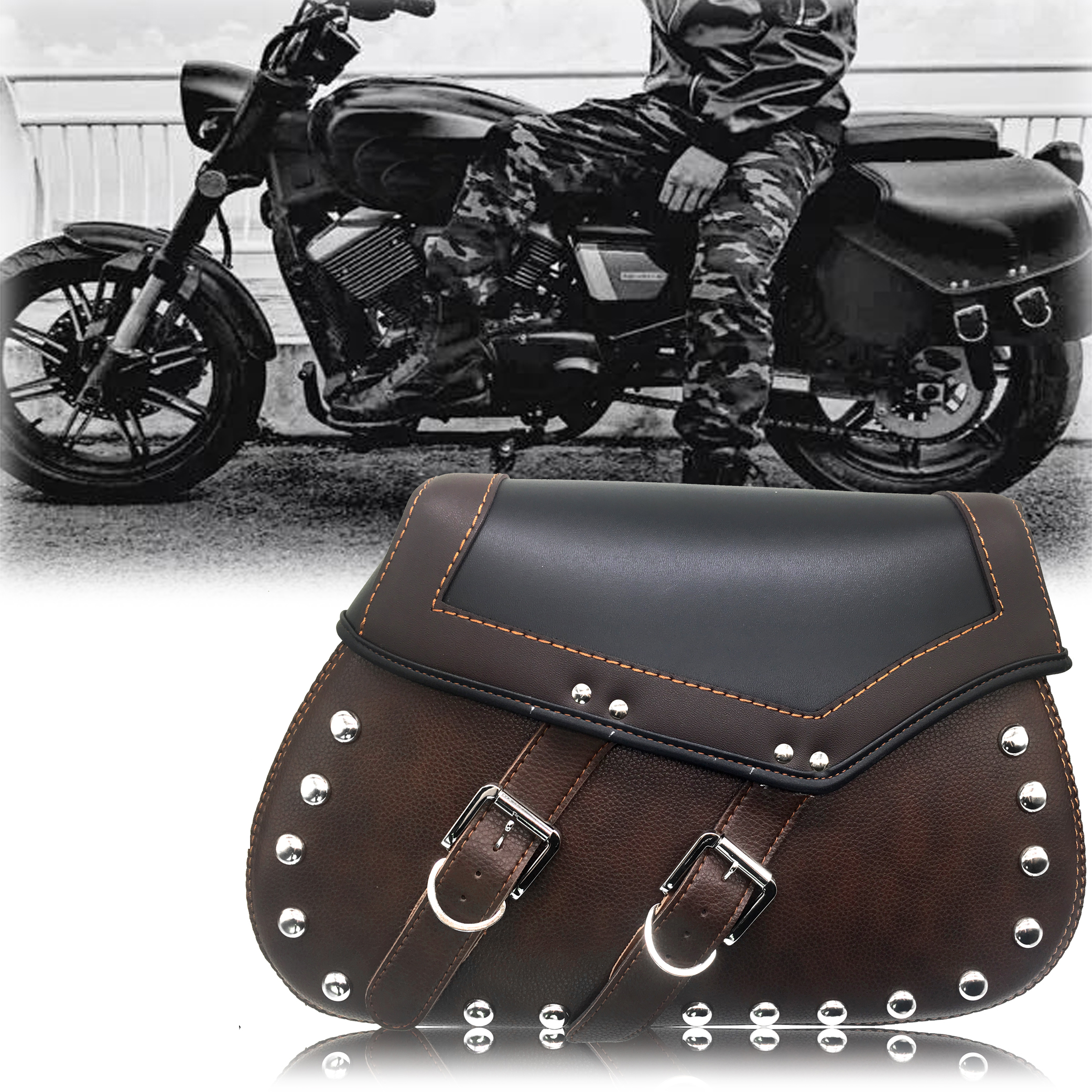 Large locomotive side pack Harley locomotive Bendra Longjia Reformed General Retro Saddle Backet Box