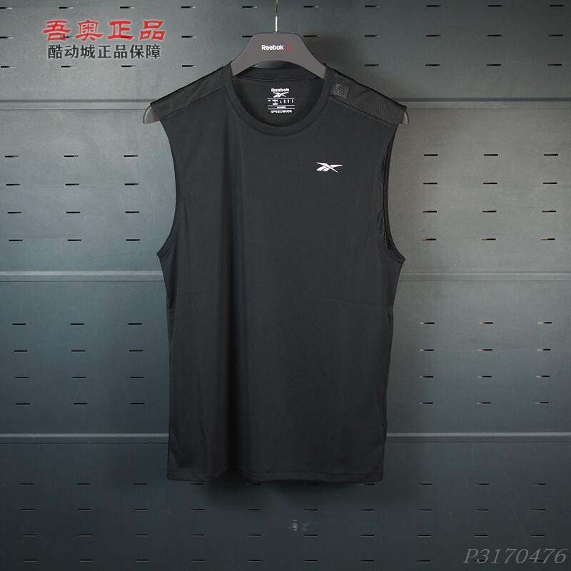Reebok Oversized Loose-Fitting Men's Polyester Woven Quick-Drying Breathable Sports Training Sleeveless T-Shirt Fk6184