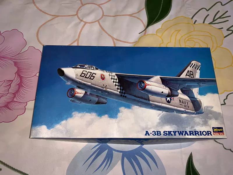 Хасегавa 04041 1/72 американский A-3B Sky Warrior палубный штурмовик, модель с огурцом
