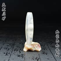  Tibetan genuine Tianzhu Agate black chalcedony Lezi shale Tianye Tantric strong energy to attract wealth and ward off evil spirits Buddha bead pendant