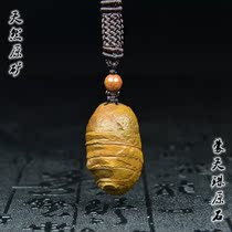 Nine-eyed Stone Shale Tibet True Tianzhu Original Stone Eye Le Zi Strong Energy Field Buddha Bead Pendant Pendant