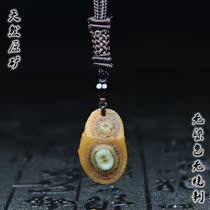 Nine-eyed Stone Shale Tibet True Tianzhu Original Stone Eye Le Zi Strong Energy Field Buddha Bead Pendant Pendant
