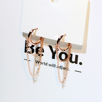 Earrings 2021 new trendy women round face earrings temperament celebrity sterling silver fashion personality niche tassel earrings earrings