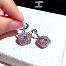 Geometric square earrings simple cold wind high grade ins Net red summer earrings 2021 New Tide earrings