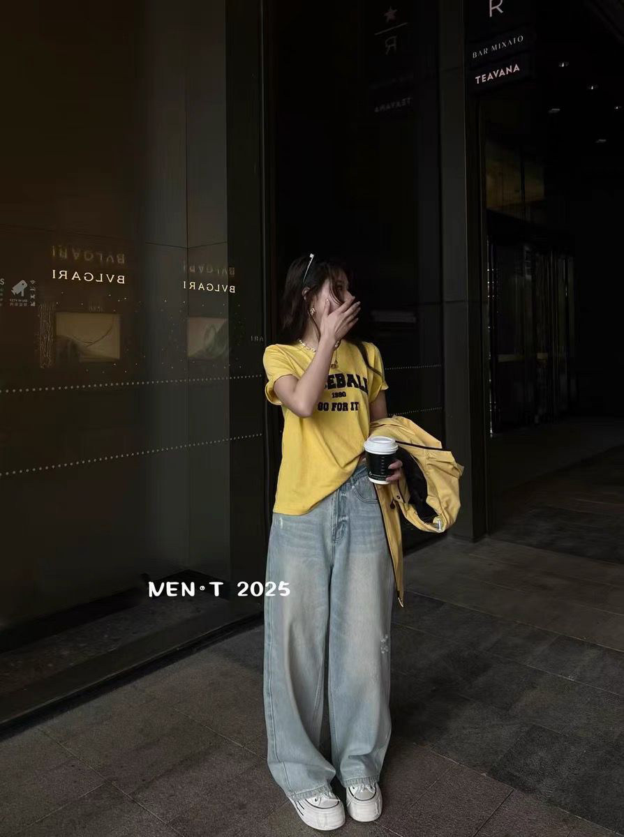 深圳南油高端女装欧洲站2025春季新款女装欧货时尚字母印花短袖T详情7