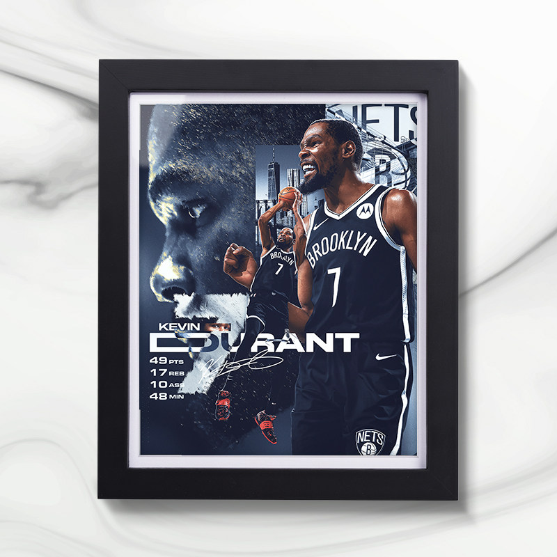 Durant Basketball Team Harden Owen Warriors NBA Stars Solid Wood Photo Frames Posters Memorabilia Birthday Gifts