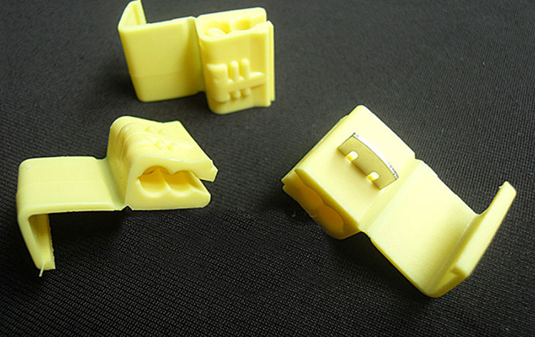Main line branch Quick break-free connection connector Wire connection clip Branch connector clip wire yellow