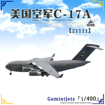 GeminiJets GMUSA090 US Air Force C-17A Transport Aircraft C17 Alloy aircraft Model 1 400