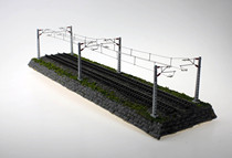 1 160 train model 36CM double-line display track simulation sand table scene dedicated straight track display table N scale