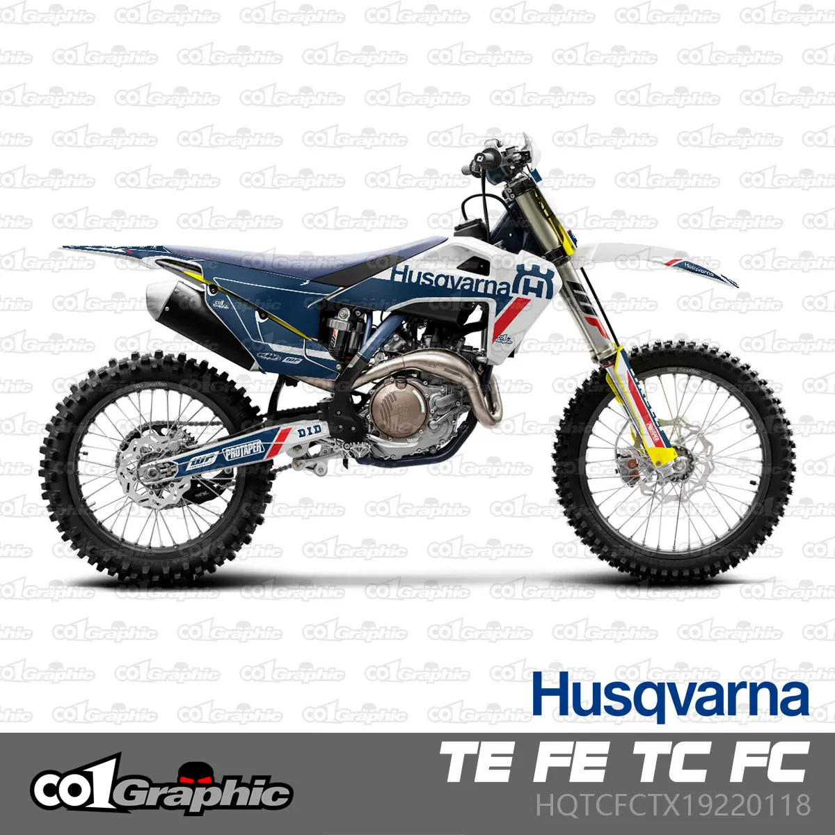 Полная наклейка на авто в виде наклейки HUSQVARNA TEFE20-23TCFCTXFXFS19-22