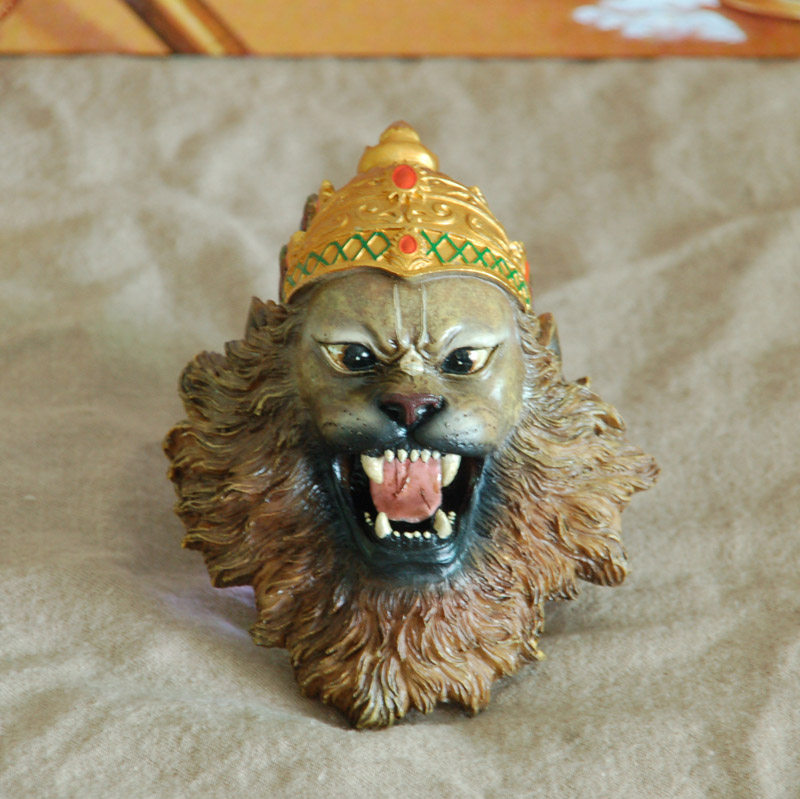 Indian Idol Nrsimhadev Ni Xingha Protective God Wall-mounted resin statue Indian God collection