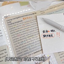 Transparent and convenient labeling of high value students key tags to make notes with creative viscosity strong plastic waterproof Korean