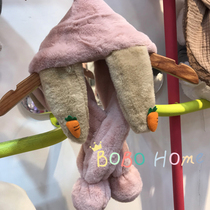 Korean imported bonbon winter childrens imitation rabbit fur scarf cute princess carrot cross warm scarf