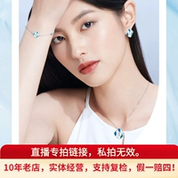 Платиновая эмаль, подвеска, серьги, платина 950 пробы