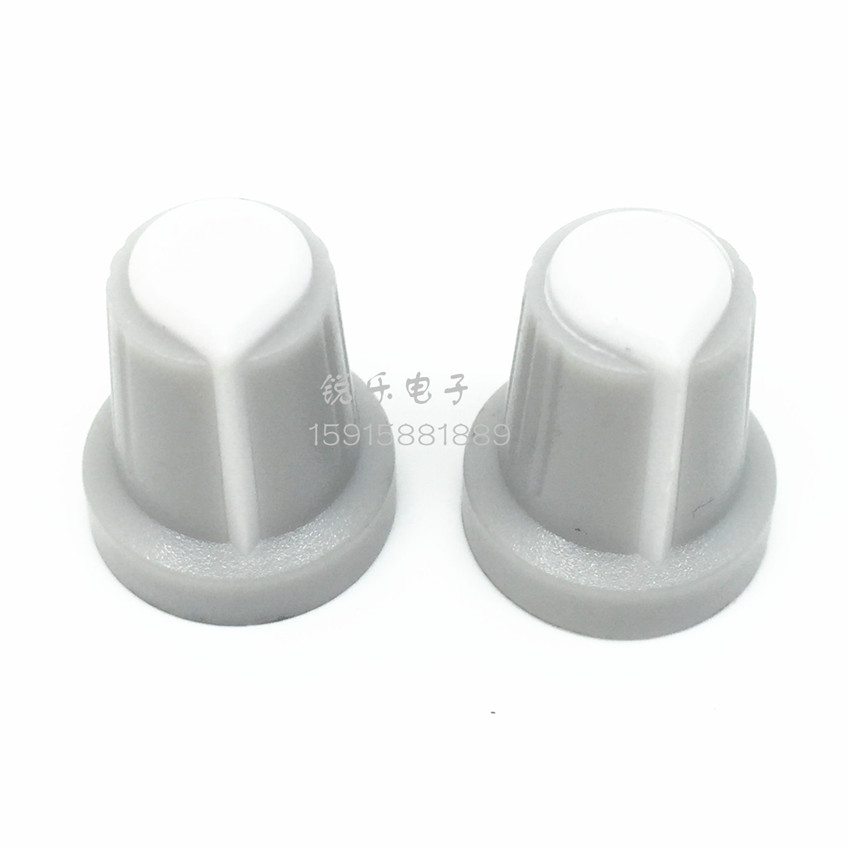 Two - color knob 148 potentiometer knob plastic knob light gray indication audio knob knob cap