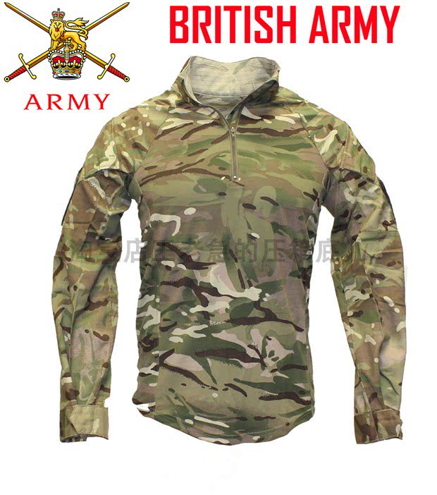 British British Frogs PPCS MTP Camouflares MK1 MK2 Battle T-shirt Speed Dry Protective Vest T-Shirt Army Version Public Hair