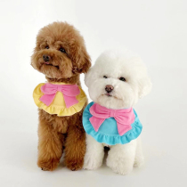 Bow Tie Dog Bib Teddy Bib Bear Beauties and Bears Mouth water towels Pets Photo Accessories Cat Saliva Pocket