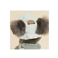 Зеленая цветная шапка, с медвежатами