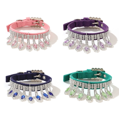 Ошейник для собаки с павлиньим хвостом, Тедди Бишон, Померанский шпиц, маленькая собака и кошка, роскошное бриллиантовое ожерелье, воротник, цветок, воротник для домашнего животного, ювелирные изделия