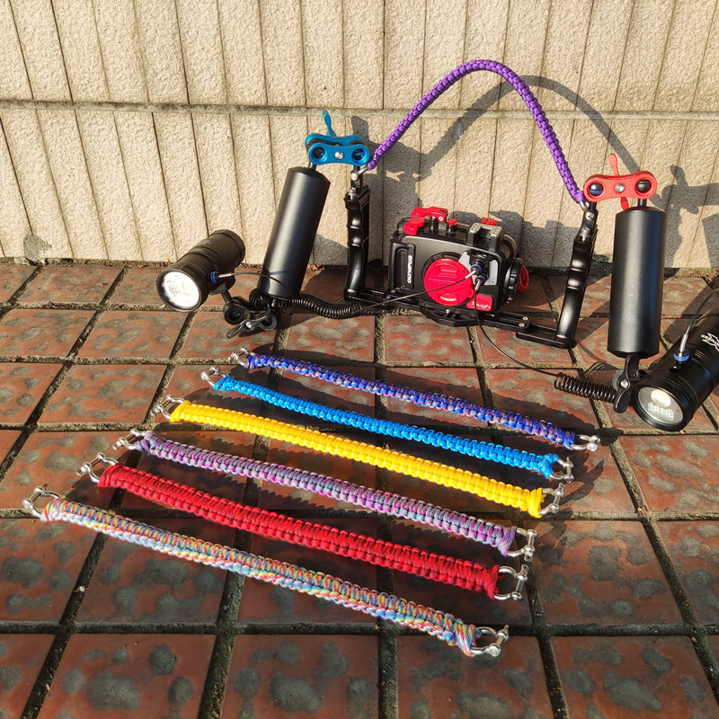Underwater photography camera stent hand rope DIY weaves private custom high density and wear resistant dive accessories