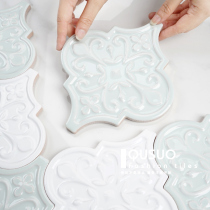 Fun House ins Net red lantern shaped hand-made brick toilet bathroom toilet tile restaurant kitchen background wall