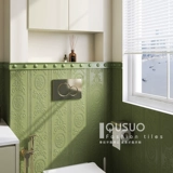 趣所 Французская морская базовая ткань плитка для ванной комнаты настенные плитка 300x900 ретро ванная туалет маленькая цветочная плитка напольные плитки