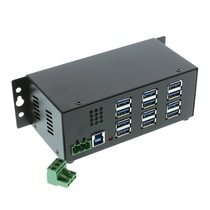 Coolgear 12-port USBG-12U3ML USB3 0 Industrial Hub Metal Package with Power Adapter