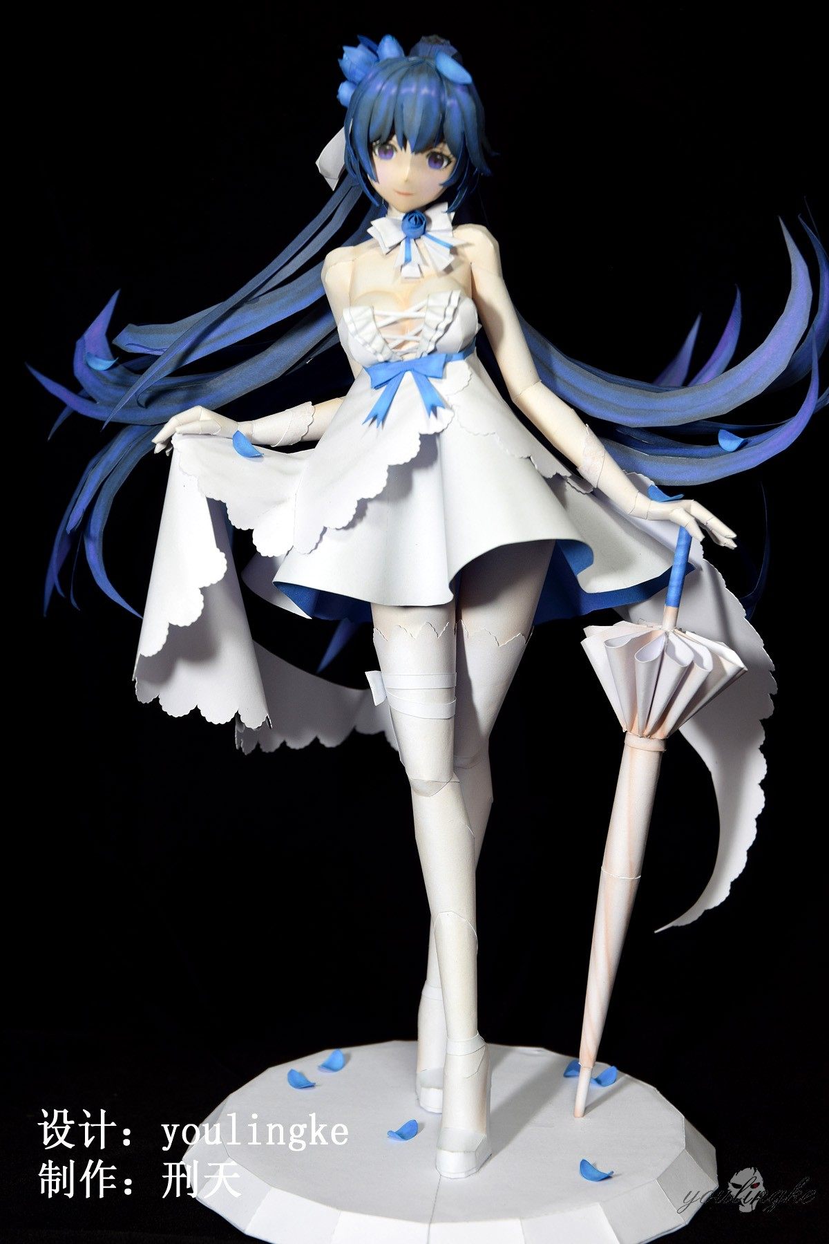 Full 2 pieces of Myethos collapse 3 thunder and lightning Bud clothes flower wedding animation paper mold handmade