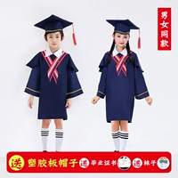 Blue [Отправить доктор шляпа+сертификат выпускника+носки] Обновление пластиковой шляпной платы